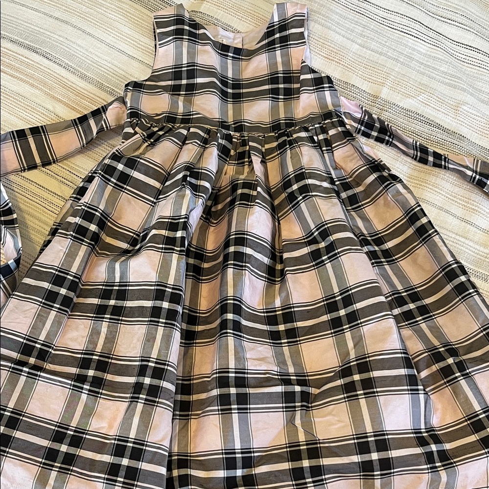 Pippa & Julie Pink and Black Plaid Dress | Girls size 5